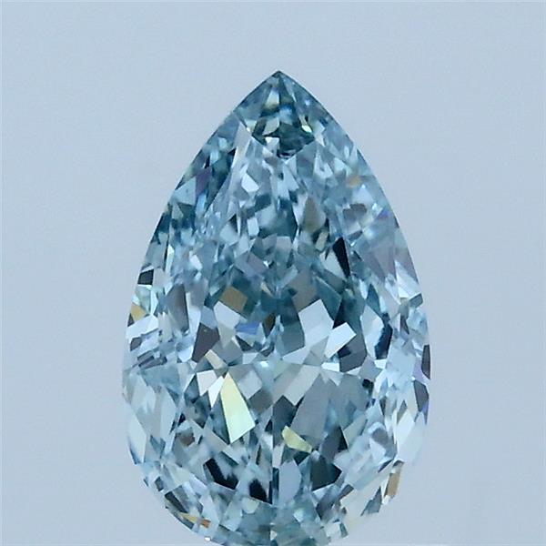 1.12 Carat Pear Shaped, Excellent Cut, FANCY INTENSE BLUE Color, VVS2 Clarity, IGI Certified Lab Grown Diamond