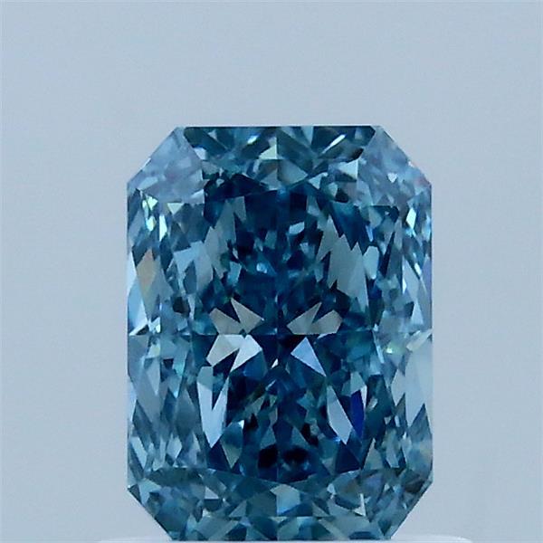 1.02 Carat Radiant Shaped, Ideal Cut, FANCY VIVID BLUE Color, VS1 Clarity, IGI Certified Lab Grown Diamond