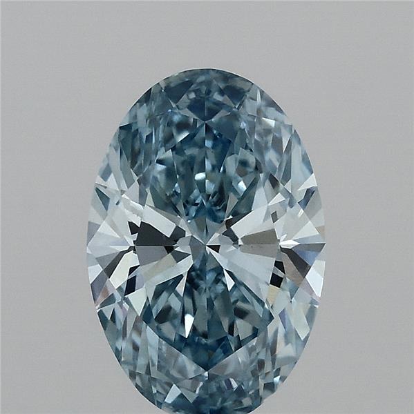 1.89 Carat Oval Shaped, Ideal Cut, FANCY VIVID BLUE Color, VS1 Clarity, IGI Certified Lab Grown Diamond
