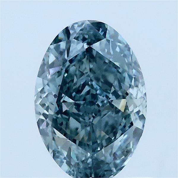 1.16 Carat Oval Shaped, Excellent Cut, FANCY VIVID GREENISH BLUE Color, VVS2 Clarity, IGI Certified Lab Grown Diamond