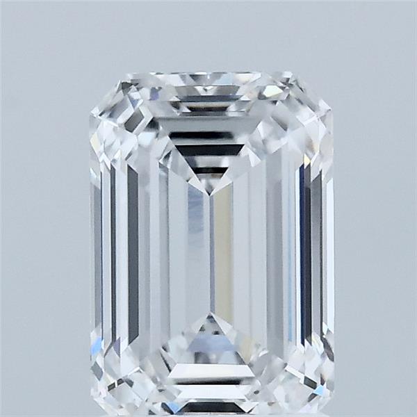 1.60 Carat Emerald Shaped, Ideal Cut, D Color, VVS2 Clarity, IGI Certified Lab Grown Diamond