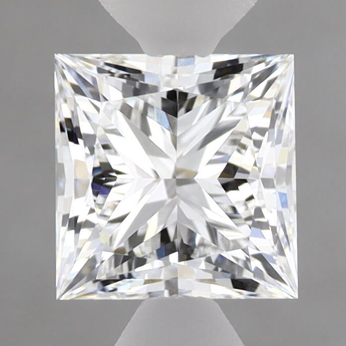 1.50 Carat Princess Shaped, Ideal Cut, E Color, VVS2 Clarity, IGI Certified Lab Grown Diamond