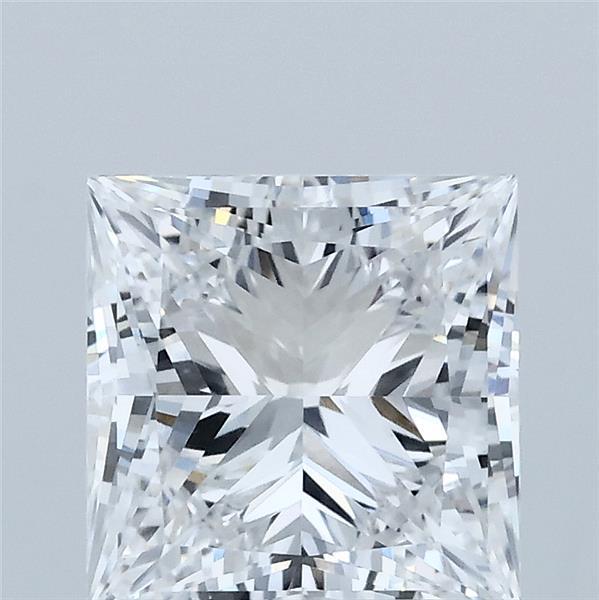2.53 Carat Princess Shaped, Ideal Cut, D Color, VVS2 Clarity, IGI Certified Lab Grown Diamond