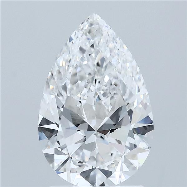 2.00 Carat Pear Shaped, Ideal Cut, E Color, VVS2 Clarity, IGI Certified Lab Grown Diamond