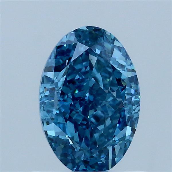 1.07 Carat Oval Shaped, Very Good Cut, FANCY VIVID BLUE Color, VS2 Clarity, IGI Certified Lab Grown Diamond