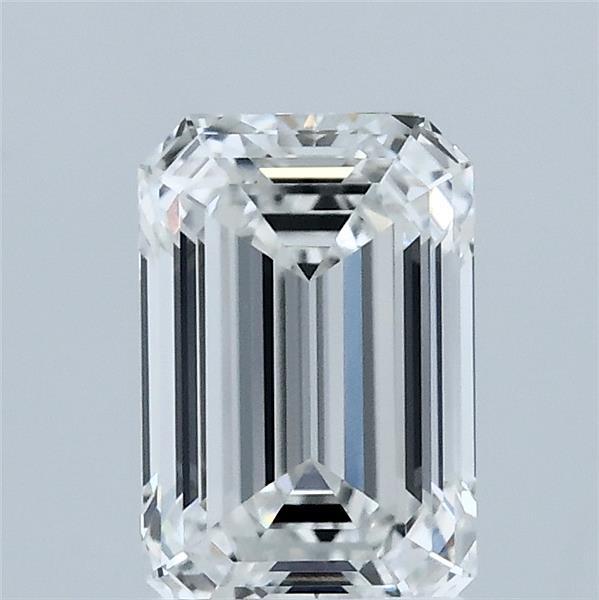 1.56 Carat Emerald Shaped, Ideal Cut, F Color, VVS2 Clarity, IGI Certified Lab Grown Diamond