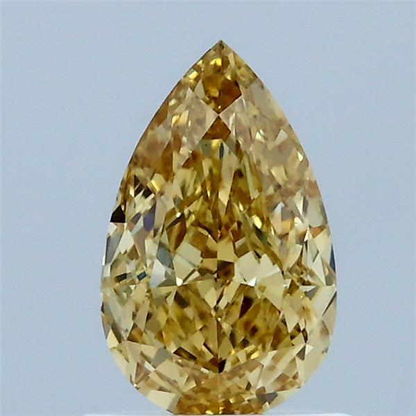 1.02 Carat Pear Shaped, Ideal Cut, FANCY VIVID YELLOW Color, VS1 Clarity, IGI Certified Lab Grown Diamond