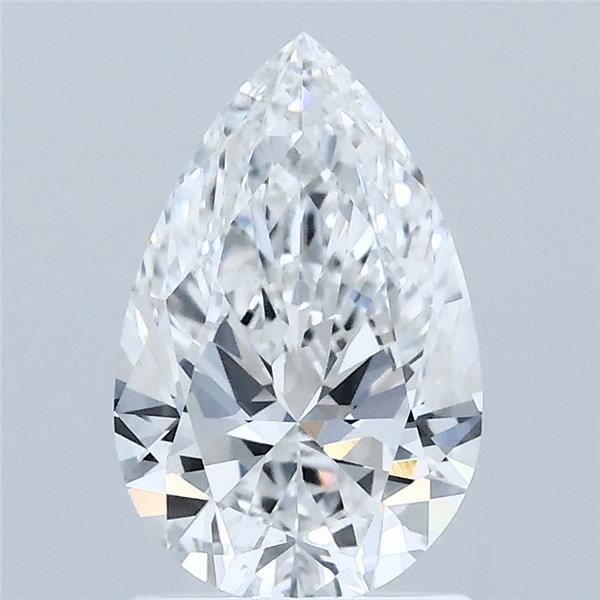 1.45 Carat Pear Shaped, Ideal Cut, E Color, VVS2 Clarity, IGI Certified Lab Grown Diamond