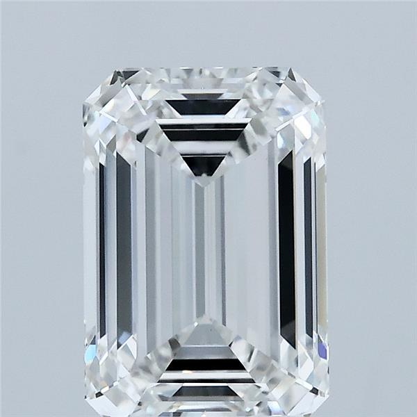 2.56 Carat Emerald Shaped, Ideal Cut, F Color, VVS2 Clarity, IGI Certified Lab Grown Diamond