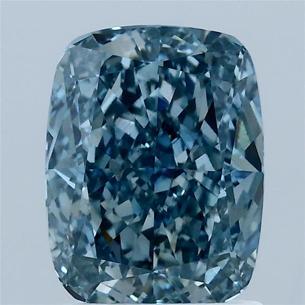 2.04 Carat Cushion Shaped, Ideal Cut, FANCY VIVID BLUE Color, VS1 Clarity, IGI Certified Lab Grown Diamond
