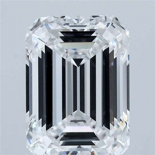 3.52 Carat Emerald Shaped, Ideal Cut, E Color, VS1 Clarity, IGI Certified Lab Grown Diamond
