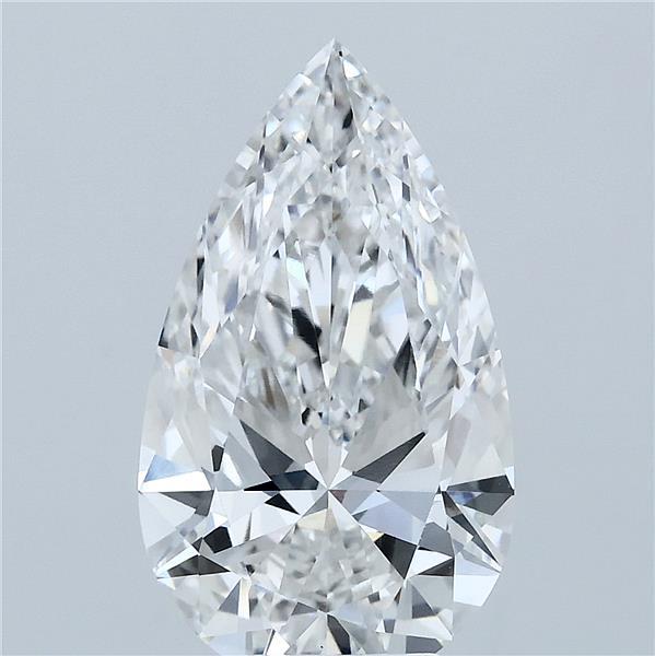 4.09 Carat Pear Shaped, Ideal Cut, F Color, VVS2 Clarity, IGI Certified Lab Grown Diamond