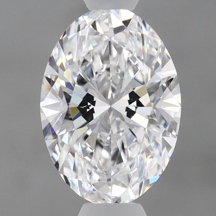 0.97 Carat Oval Shaped, Ideal Cut, D Color, VVS2 Clarity, IGI Certified Lab Grown Diamond