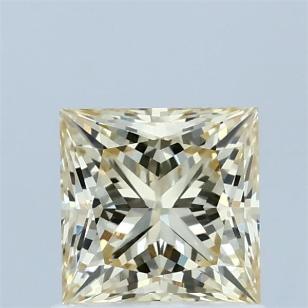 1.05 Carat Princess Shaped, Ideal Cut, FANCY YELLOW Color, VS1 Clarity, IGI Certified Lab Grown Diamond