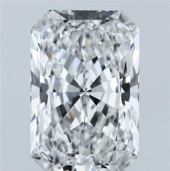 4.06 Carat Radiant Shaped, Ideal Cut, F Color, VVS1 Clarity, IGI Certified Lab Grown Diamond