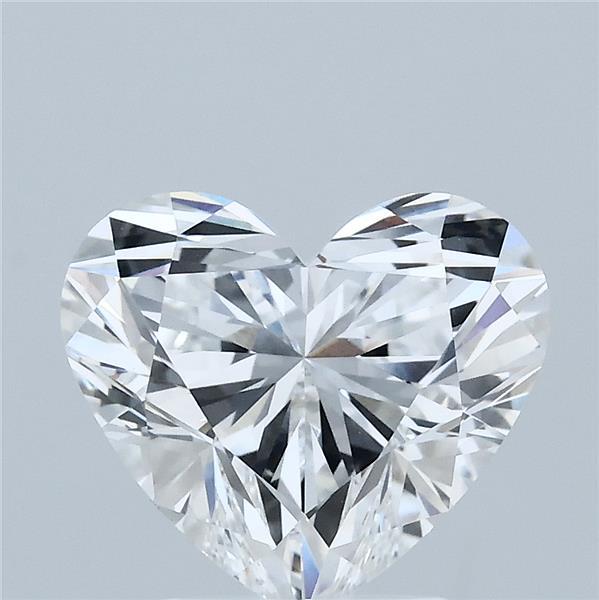 3.05 Carat Heart Shaped, Ideal Cut, D Color, VVS2 Clarity, IGI Certified Lab Grown Diamond