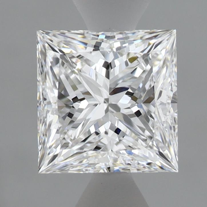 1.32 Carat Princess Shaped, Ideal Cut, D Color, VVS2 Clarity, IGI Certified Lab Grown Diamond