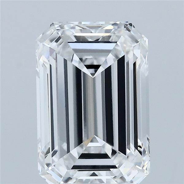 2.93 Carat Emerald Shaped, Ideal Cut, D Color, VVS2 Clarity, IGI Certified Lab Grown Diamond