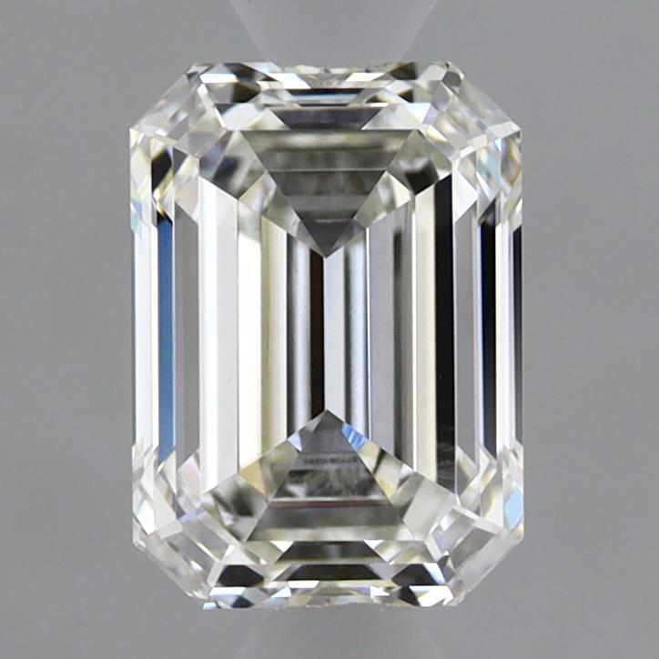 1.43 Carat Emerald Shaped, Ideal Cut, G Color, VVS2 Clarity, IGI Certified Lab Grown Diamond