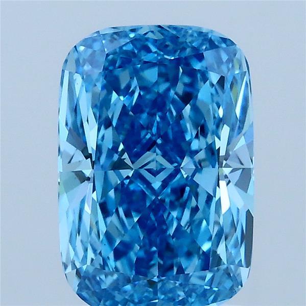 2.01 Carat Cushion Shaped, Ideal Cut, FANCY VIVID BLUE Color, VS1 Clarity, IGI Certified Lab Grown Diamond