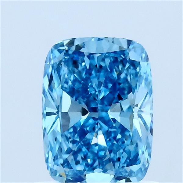 1.02 Carat Cushion Shaped, Excellent Cut, FANCY VIVID BLUE Color, VVS2 Clarity, IGI Certified Lab Grown Diamond
