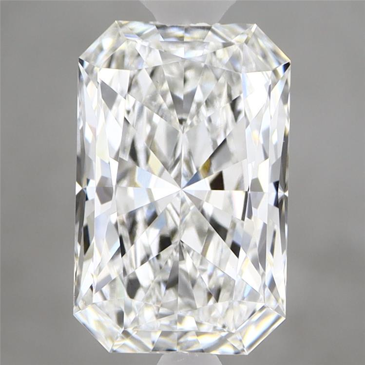2.42 Carat Radiant Shaped, Excellent Cut, D Color, VVS2 Clarity, IGI Certified Lab Grown Diamond