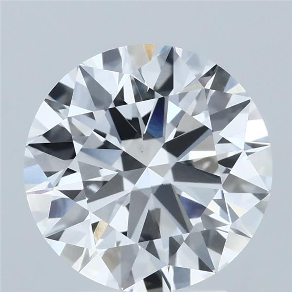 3.09 Carat Round Shaped, Ideal Cut, F Color, VS1 Clarity, IGI Certified Lab Grown Diamond