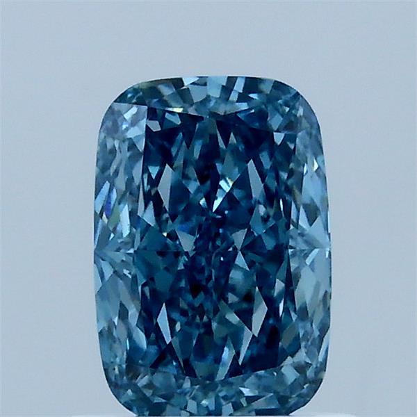 0.98 Carat Cushion Shaped, Ideal Cut, FANCY VIVID BLUE Color, VS1 Clarity, IGI Certified Lab Grown Diamond