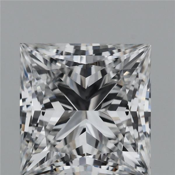 3.45 Carat Princess Shaped, Ideal Cut, E Color, VVS1 Clarity, IGI Certified Lab Grown Diamond