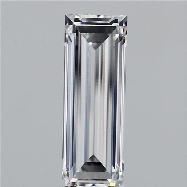 2.99 Carat Baguette Shaped, Very Good Cut, D Color, VS1 Clarity, IGI Certified Lab Grown Diamond