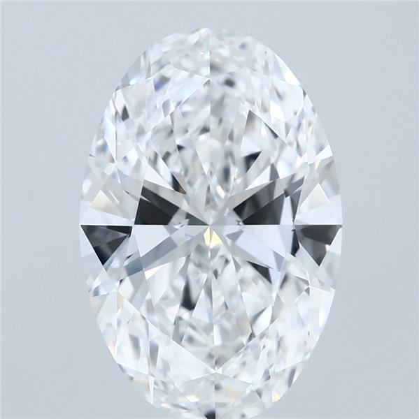 3.00 Carat Oval Shaped, Ideal Cut, D Color, VVS1 Clarity, IGI Certified Lab Grown Diamond
