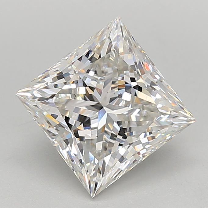 3.05 Carat Princess Shaped, Ideal Cut, G Color, VS1 Clarity, IGI Certified Lab Grown Diamond