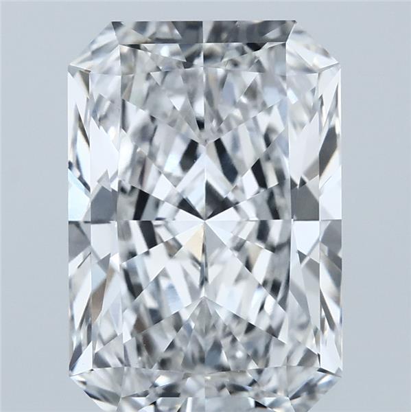 4.01 Carat Radiant Shaped, Ideal Cut, E Color, VVS2 Clarity, IGI Certified Lab Grown Diamond