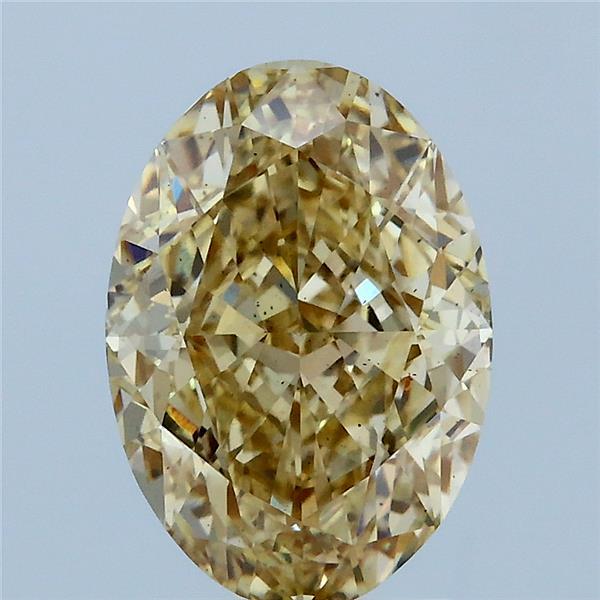 3.06 Carat Oval Shaped, Excellent Cut, FANCY YELLOW Color, VS2 Clarity, IGI Certified Lab Grown Diamond