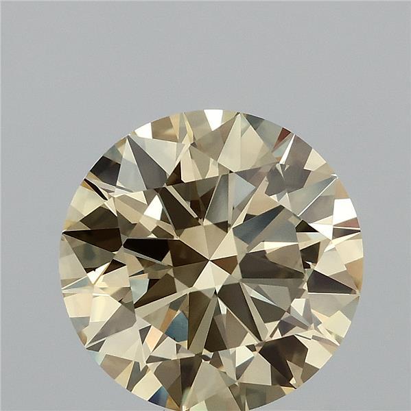 3.70 Carat Round Shaped, Excellent Cut, FANCY YELLOW Color, VS1 Clarity, IGI Certified Lab Grown Diamond