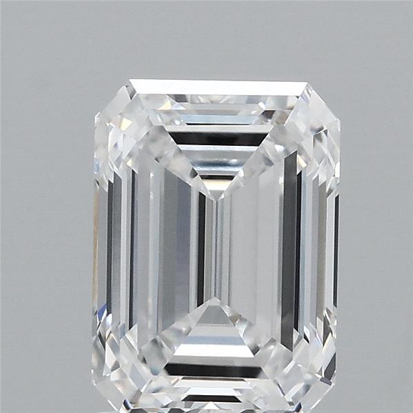 2.02 Carat Emerald Shaped, Ideal Cut, D Color, VVS1 Clarity, IGI Certified Lab Grown Diamond