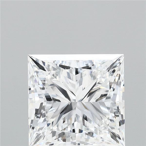4.56 Carat Princess Shaped, Ideal Cut, D Color, VS1 Clarity, IGI Certified Lab Grown Diamond