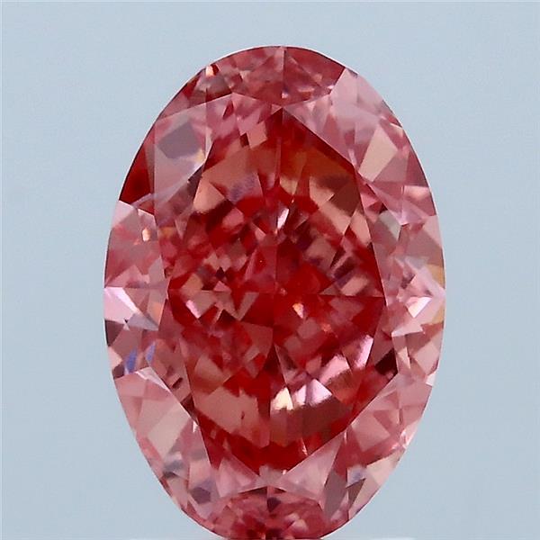 2.65 Carat Oval Shaped, Very Good Cut, FANCY VIVID PINK Color, VVS2 Clarity, IGI Certified Lab Grown Diamond