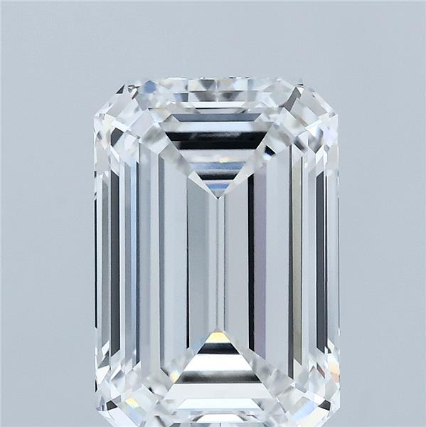 3.91 Carat Emerald Shaped, Ideal Cut, E Color, VVS2 Clarity, IGI Certified Lab Grown Diamond
