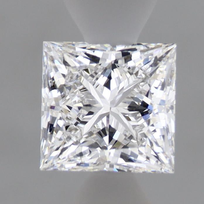0.92 Carat Princess Shaped, Ideal Cut, D Color, VS1 Clarity, IGI Certified Lab Grown Diamond
