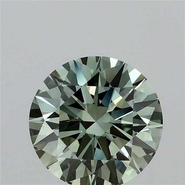 2.16 Carat Round Shaped, Excellent Cut, FANCY VIVID GREEN Color, VS1 Clarity, IGI Certified Lab Grown Diamond