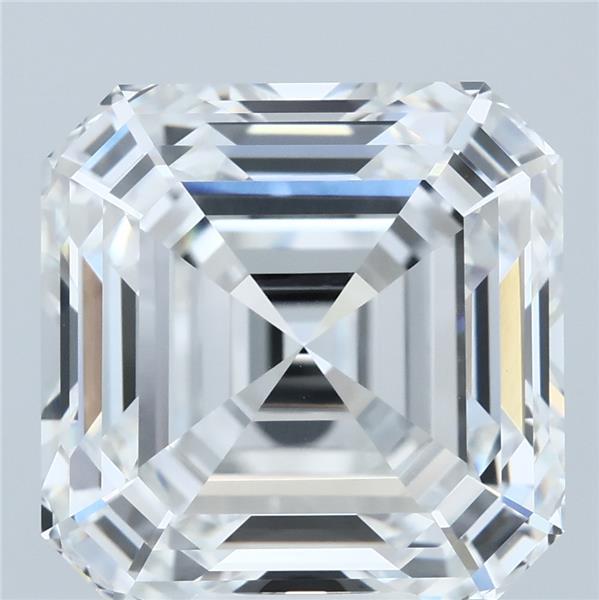 10.10 Carat Asscher Shaped, Ideal Cut, E Color, VVS2 Clarity, IGI Certified Lab Grown Diamond