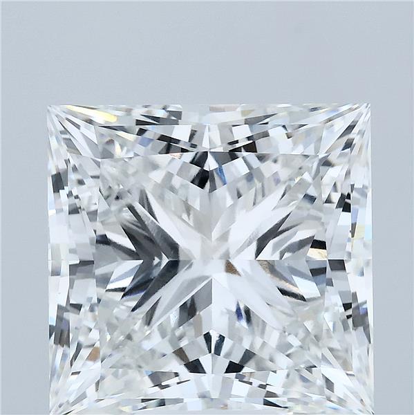 10.00 Carat Princess Shaped, Ideal Cut, E Color, VVS2 Clarity, IGI Certified Lab Grown Diamond