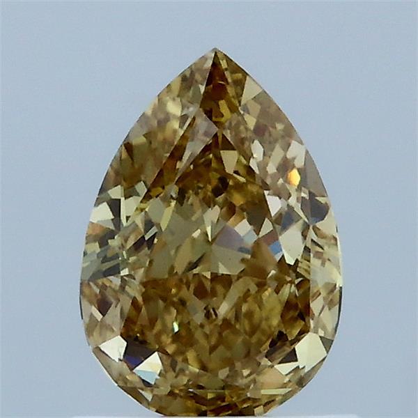 1.00 Carat Pear Shaped, Excellent Cut, FANCY INTENSE YELLOW Color, VS1 Clarity, IGI Certified Lab Grown Diamond