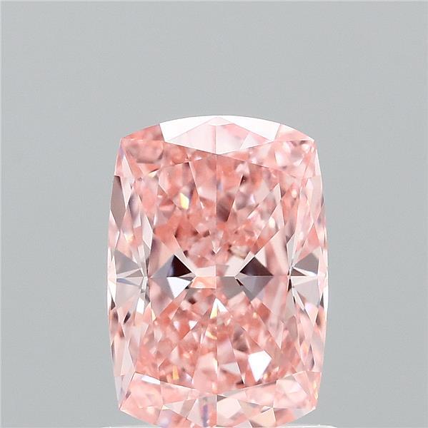 1.19 Carat Cushion Shaped, Ideal Cut, FANCY VIVID PINK Color, VVS1 Clarity, IGI Certified Lab Grown Diamond