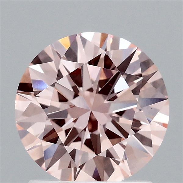 1.44 Carat Round Shaped, Excellent Cut, FANCY PINK Color, VS2 Clarity, IGI Certified Lab Grown Diamond