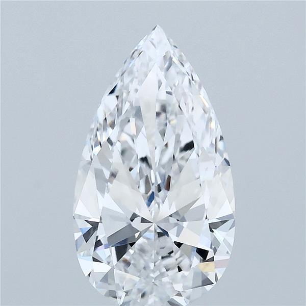 2.00 Carat Pear Shaped, Excellent Cut, D Color, VVS2 Clarity, IGI Certified Lab Grown Diamond