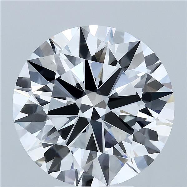 6.10 Carat Round Shaped, Ideal Cut, E Color, VVS2 Clarity, IGI Certified Lab Grown Diamond