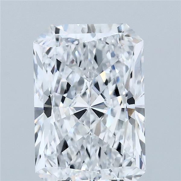 3.10 Carat Radiant Shaped, Ideal Cut, D Color, VVS2 Clarity, IGI Certified Lab Grown Diamond