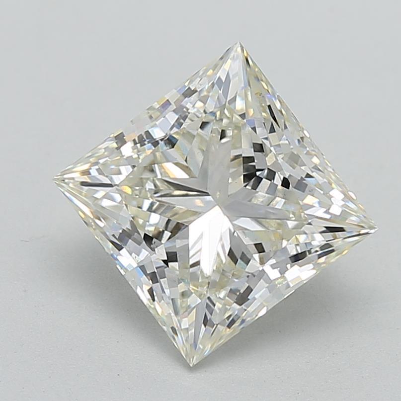 4.05 Carat Princess Shaped, Ideal Cut, I Color, VS1 Clarity, IGI Certified Lab Grown Diamond